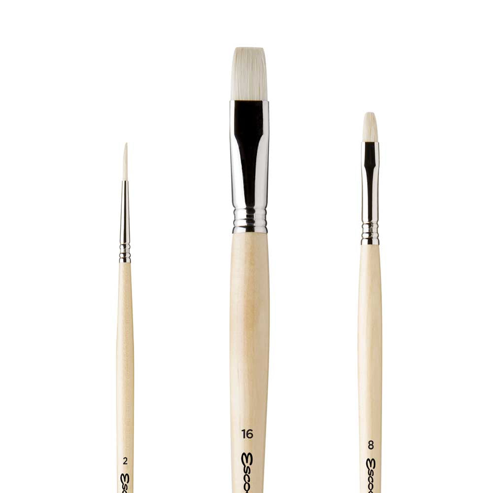 Set de 3 pinceles Escoda óleo / acrílico Antonio López García