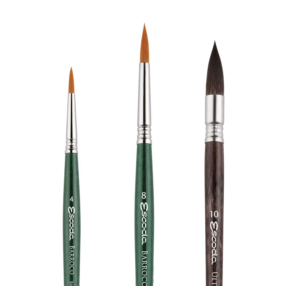 Set de 3 pinceles Escoda acuarela Conrad Roset