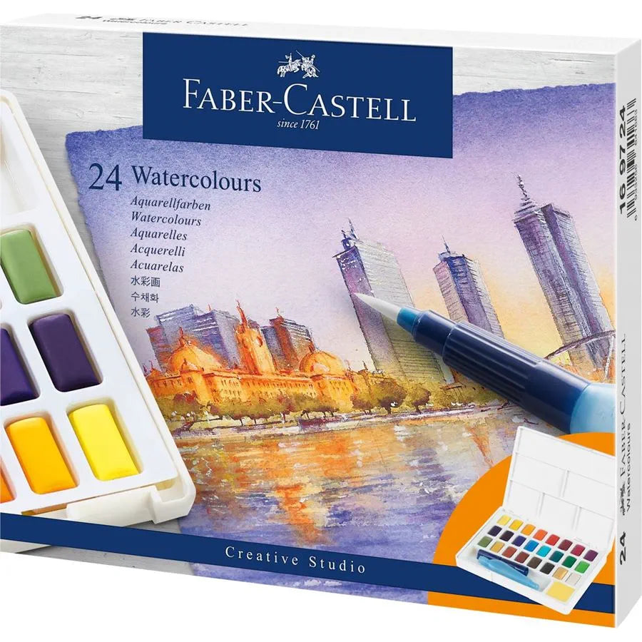 Acuarelas Faber-Castell estuche de 24