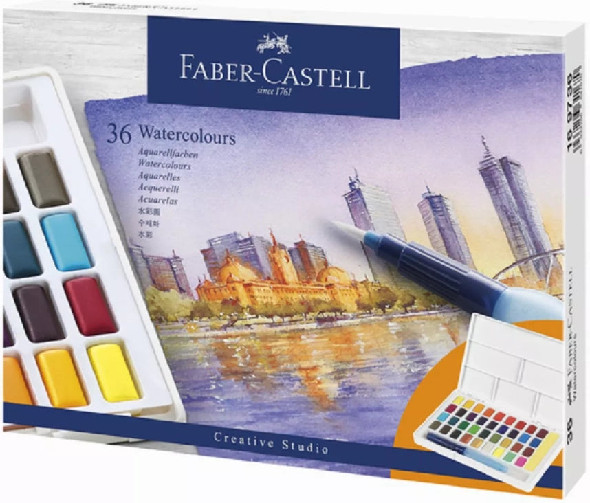 Acuarelas Faber-Castell estuche de 36