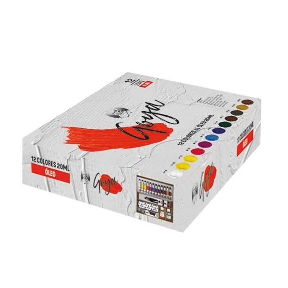 Maletín de Madera Óleo 12 tubos 20ml TITAN Arts GOYA