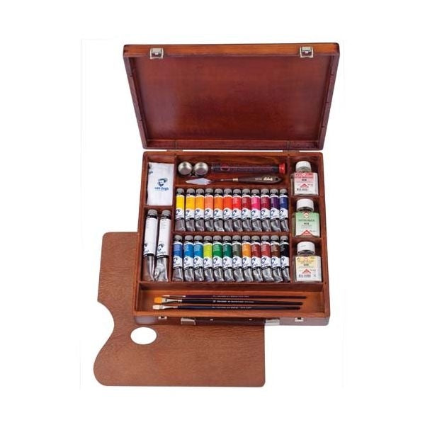 Maletín de Óleos Van Gogh caja de madera con 26 colores