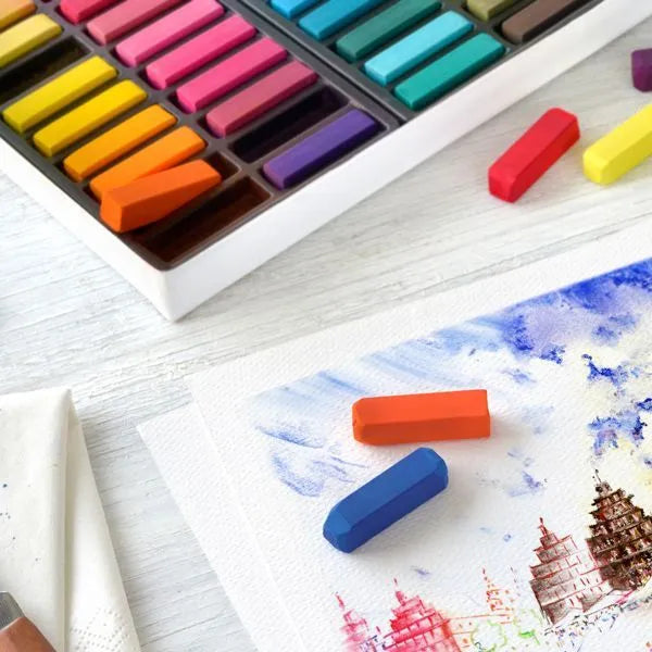Pasteles STUDIO QUALITY 72 Medios Colores Faber-Castell