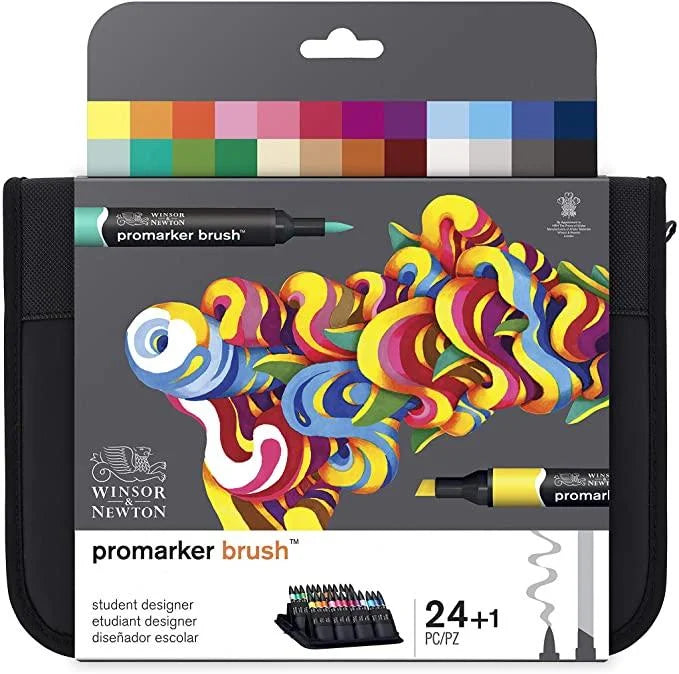 Rotuladores Winsor & newton promarker brush diseñador escolar