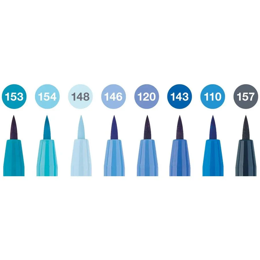Rotuladores Pitt Artist Pen Brush tonos azules